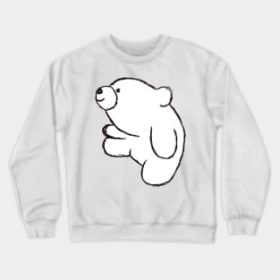 Smiley Bear Sitting Peacefully Crewneck Sweatshirt